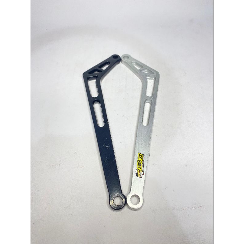 Pangkon L kenalpot coak panjang 24cm alumunium breket dudukan pangkon L coak