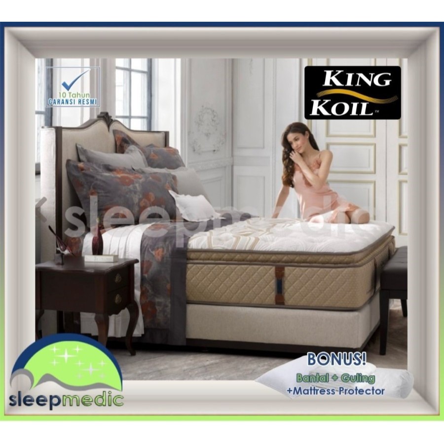 KING KOIL SpringBed INTERNATIONAL CLASSIC ( KASUR / SET ) 160 180 200