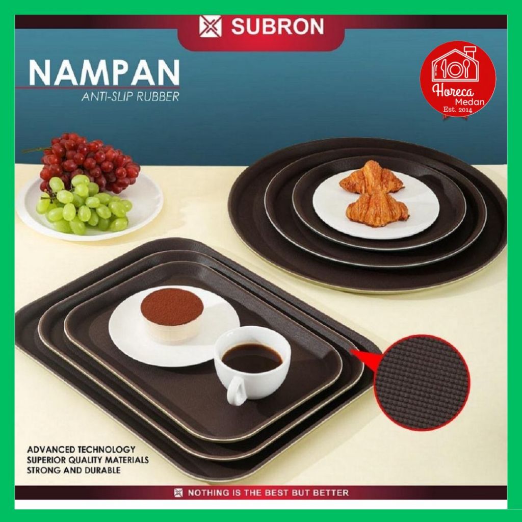 Nampan anti slip / Baki Tray Anti Slip Rubber bulat