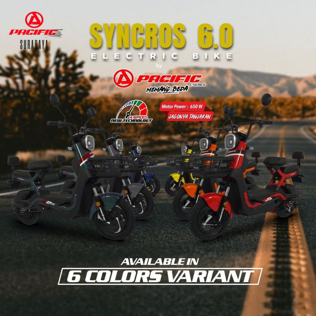 SEPEDA LISTRIK PACIFIC SYNCROS 6.0 ELECTIC BIKE