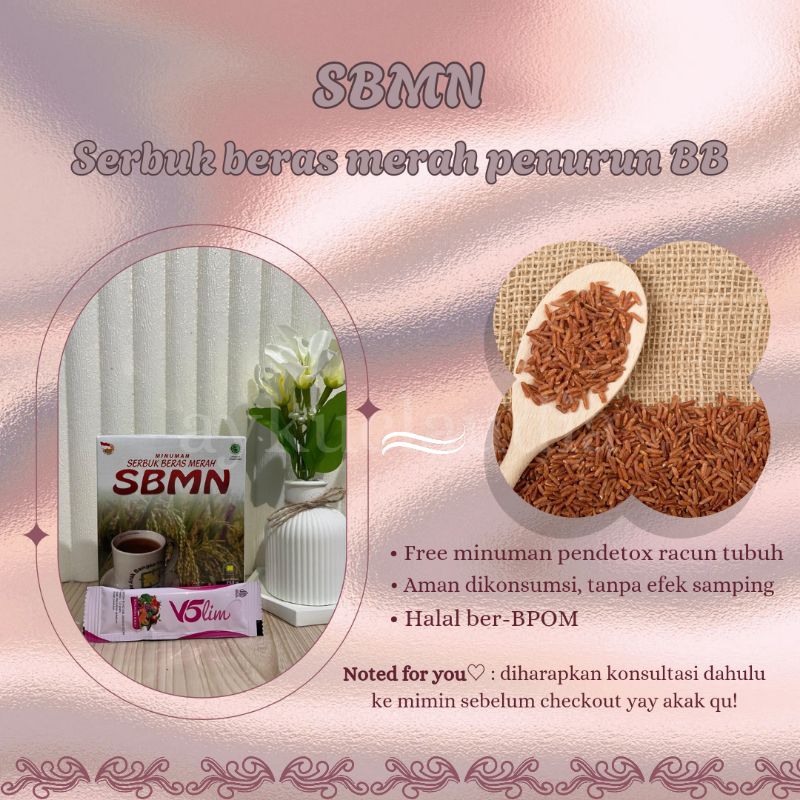 

SBMN SERBUK BERAS MERAH MINUMAN PENURUN BB FREE V5LIM