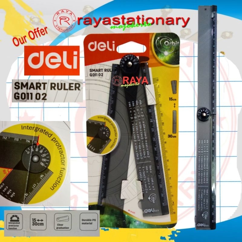 

Deli Smart Ruler G001-02 Penggaris Lipat