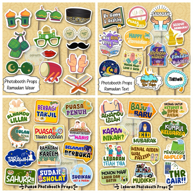 

PHOTOBOOTH PROPS RAMADAN IDUL FITRI LEBARAN TONGKAT FOTO RAMADHAN DEKORASI HIASAN PHOTO