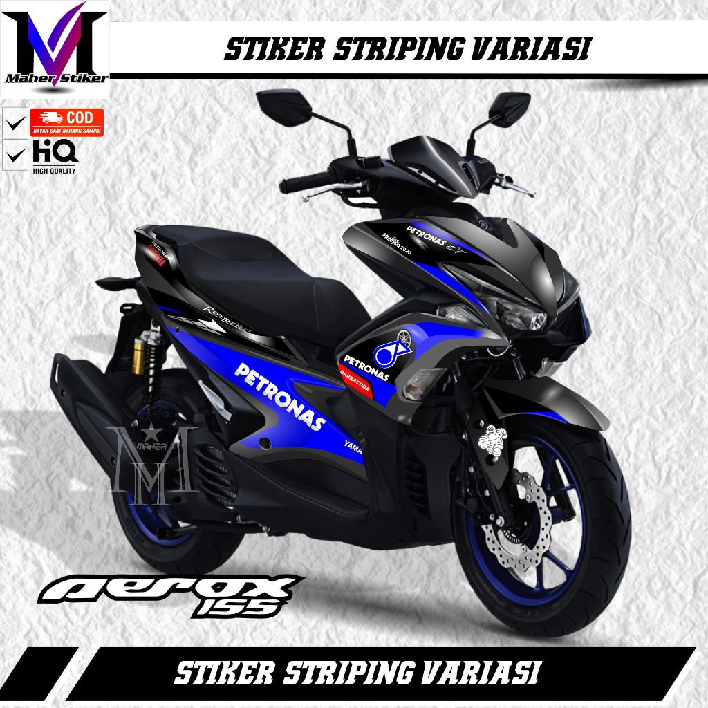 Stiker Striping Aerox Old VariaAsi Petronas