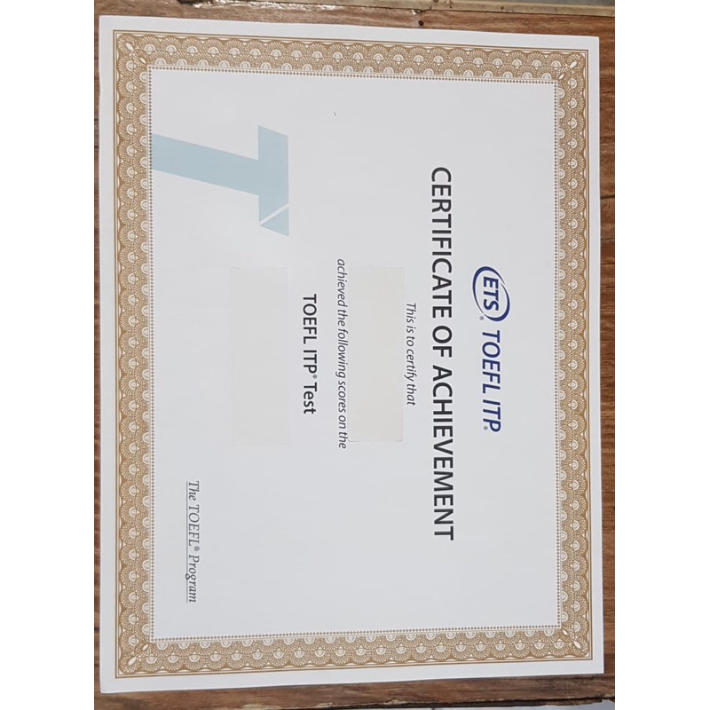 TOEFL ETS ITP ACHIEVMENT TERMURAH ETS ITP TOEFL