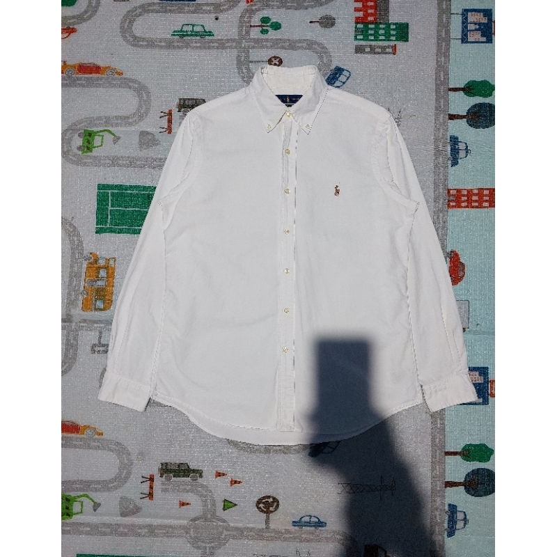 KEMEJA POLO RALPH LAUREN OXFORD PUTIH PxL 76x58 UNISEX SECOND ORIGINAL