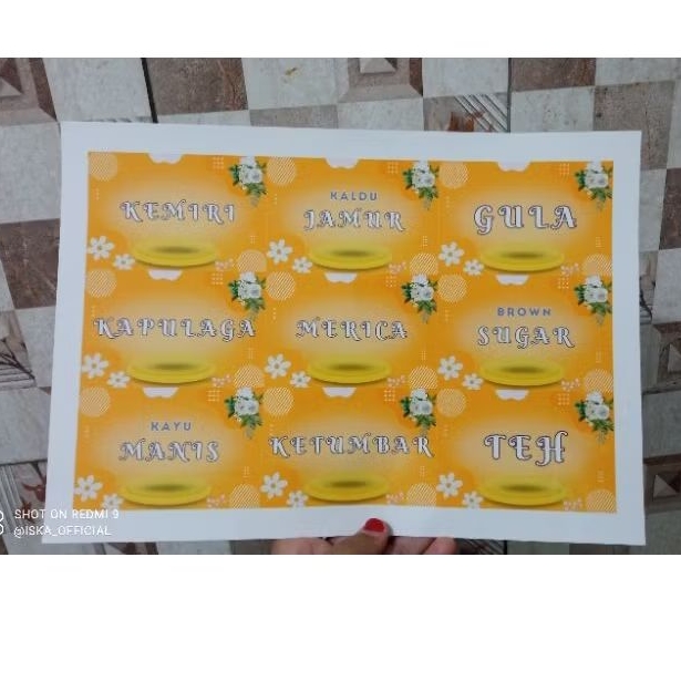 

sticker transparan label produk / logo / bebas desain