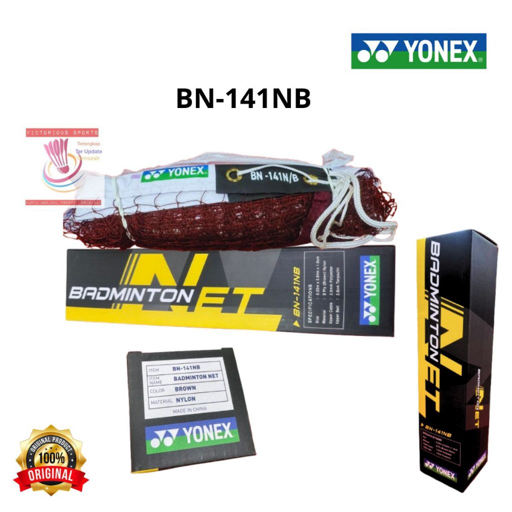 Net Yonex BADMINTON BULUTANGKIS NET YONEX BN 141 NB ORIGINAL