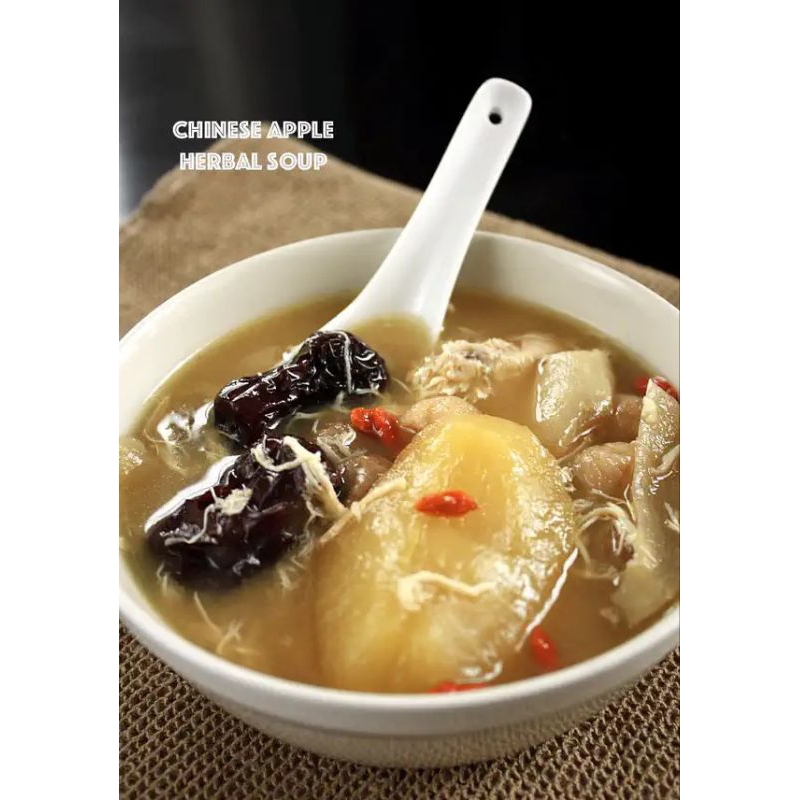 

Ciapo chinese apel herbal soup siap makan