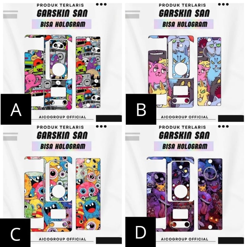 

Premium innneerrr Garskin Sanss Hologram Full Motif Dan Anti Gores