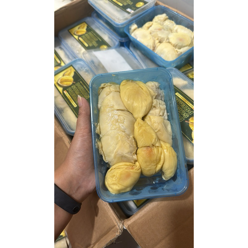 

Duren Medan kupas Blue Box 500gr Legit Manis