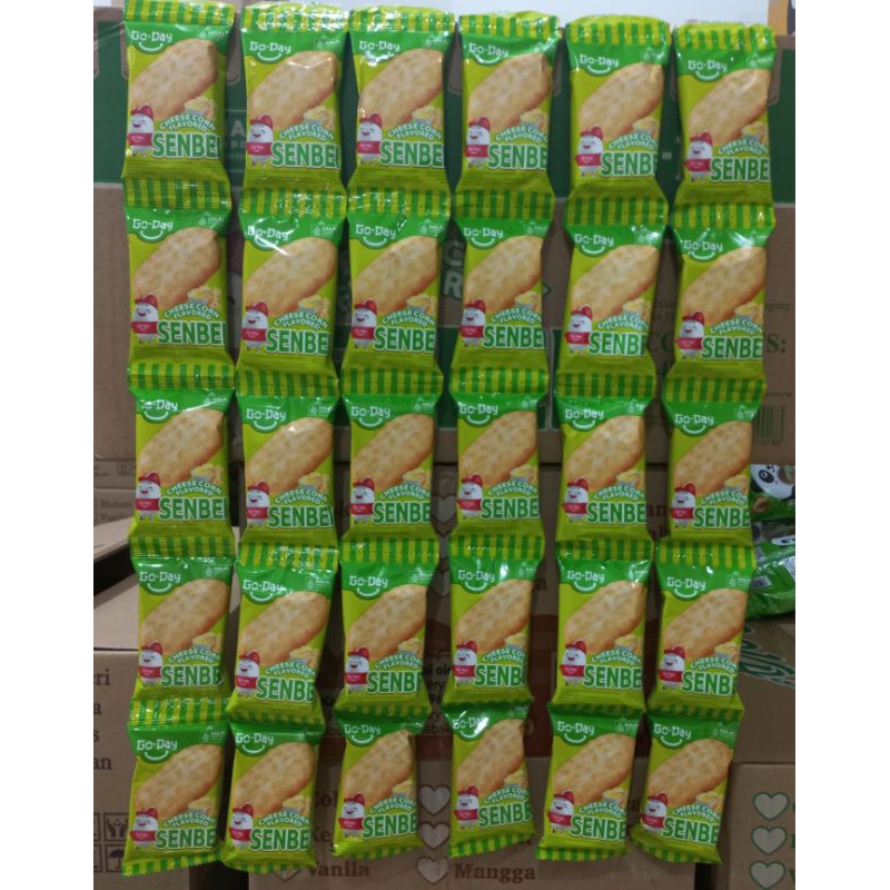 

Biskuit Rice Crackers SENBEI ( 1 renceng 10 bks ) Rasa Keju Jagung