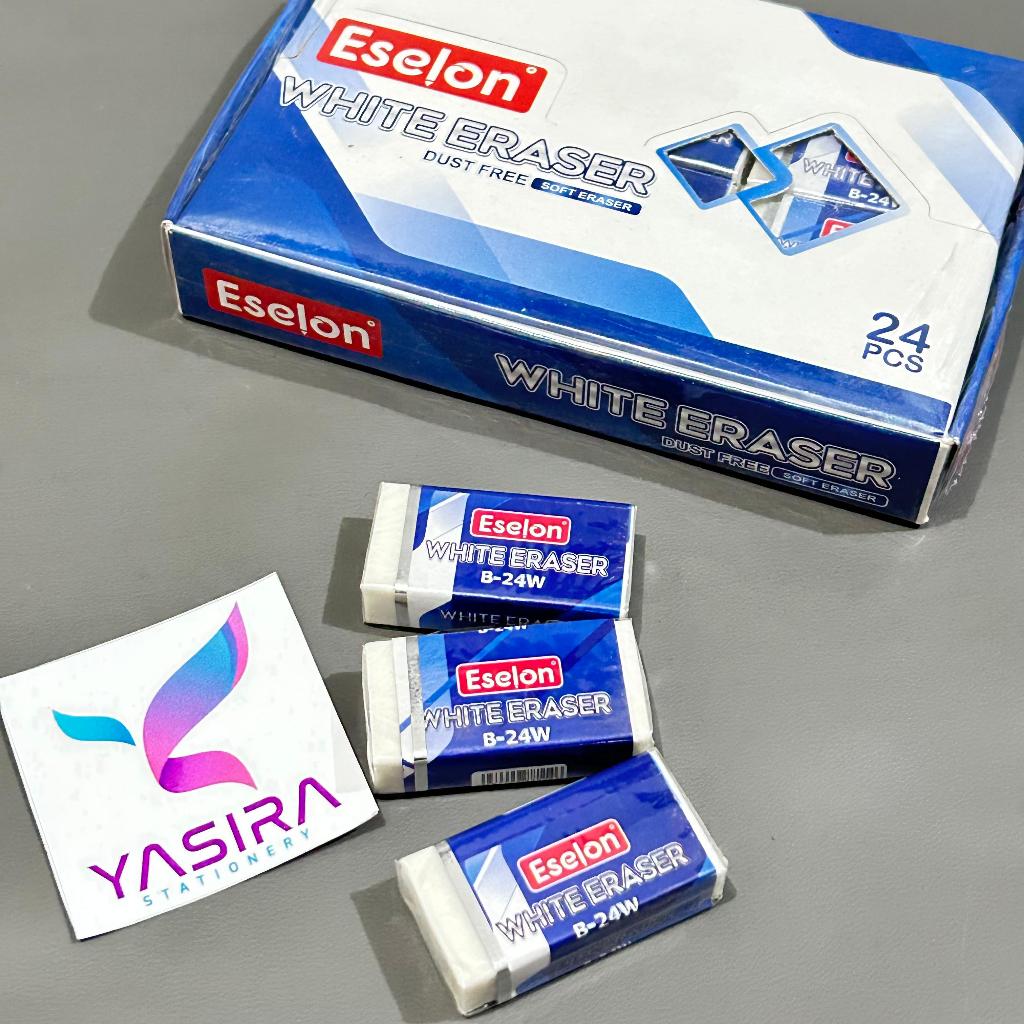 

SATU PACK 24 PCS Penghapus Eselon Putih Besar