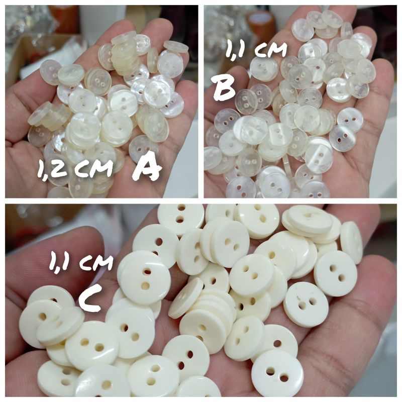 12 PCS - KANCING BAJU/KANCING HIAS/KANCING LUBANG