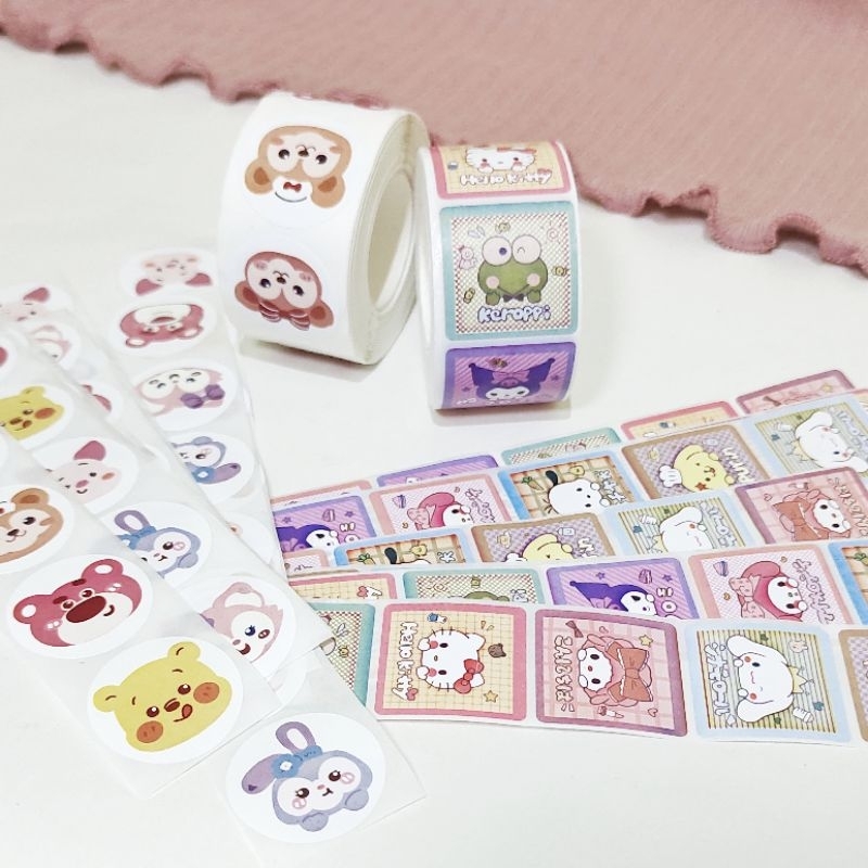 

(ECER) 5PCS STIKER STICKER ROLL LUCU / STIKER AESTETIK