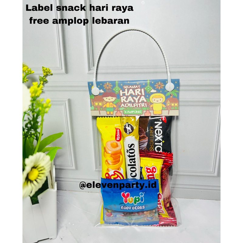 

label lebaran termurah isi 10pcs tanpa snack