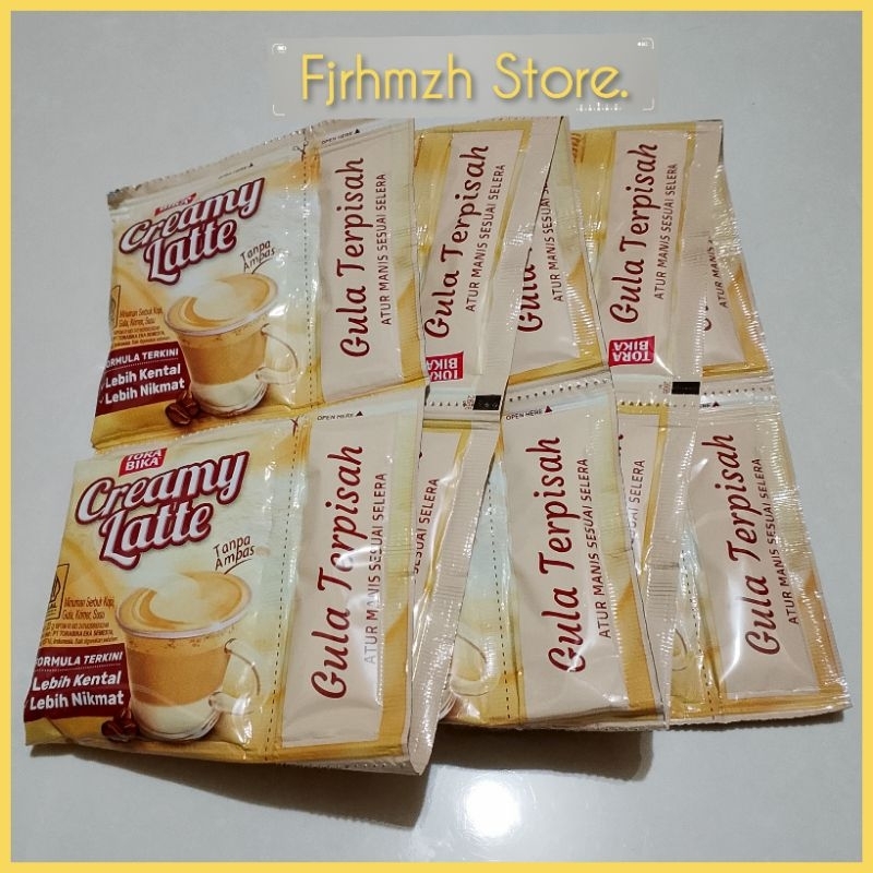 

Creamy Latte Gula Terpisah 1 Renceng 10 Sachet