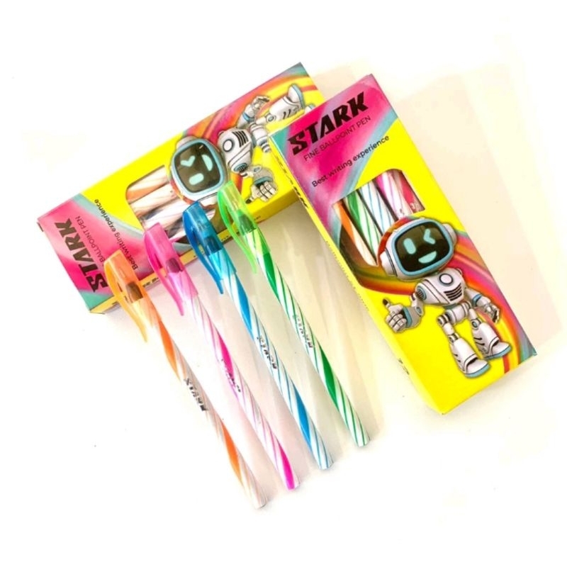 

Pulpen warna warni 1 pak (12pcs) Pulpen ullir