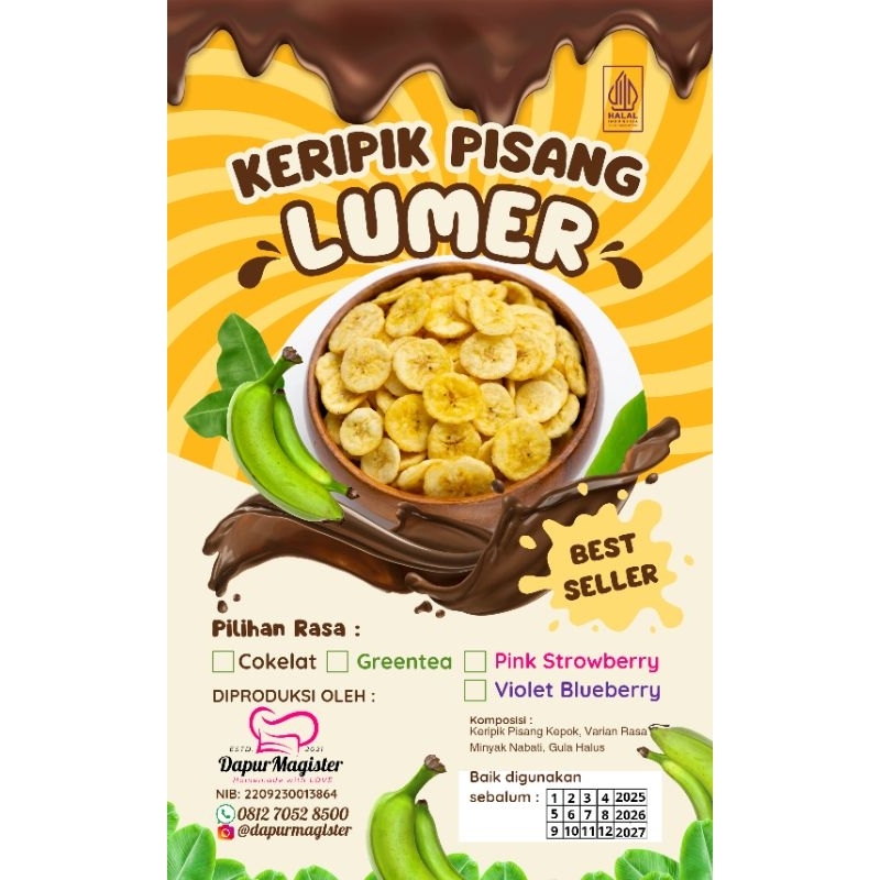 

Keripik Pisang Coklat Lumer