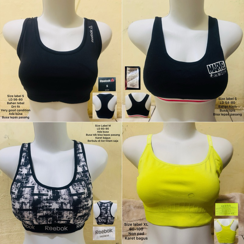 Bra Sport Branded Premium - Preloved