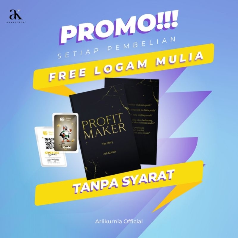 Buku Profit maker by Arli Kurnia gratis emas