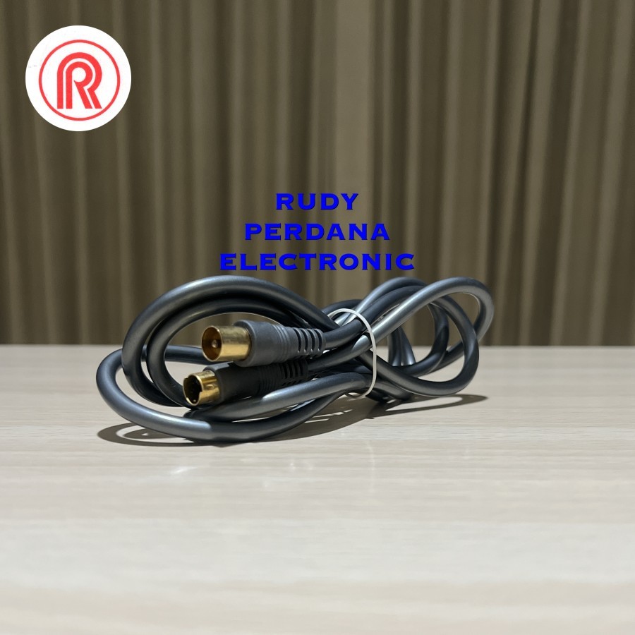 KABEL SVIDEO S VIDEO 4P 4 PIN TO JACK JEK ANTENA TV TELEVISI MALE COWOK LAKI 1.5M 1.5 METER