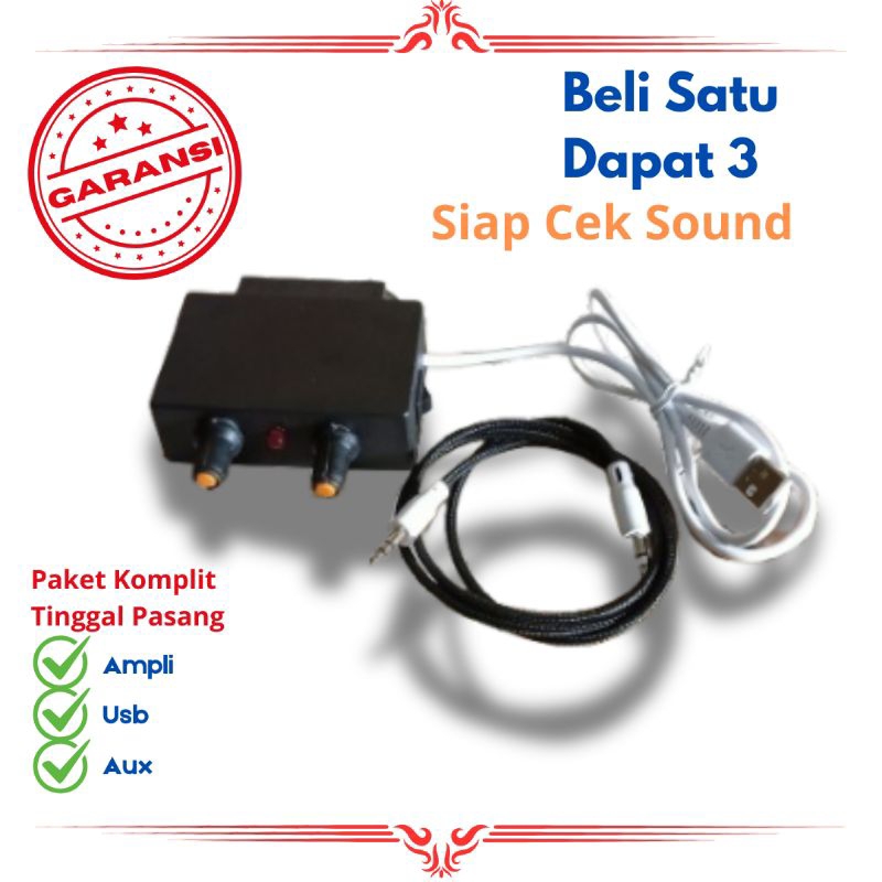 Power Ampli 5 Volt Siap Cek Sound Clarity Jernih 2 Channel