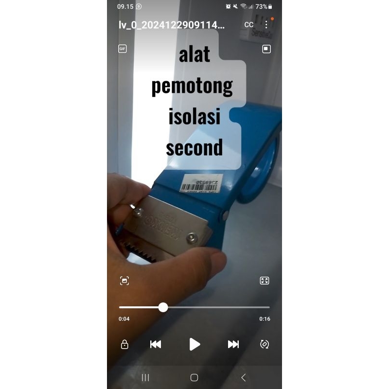 

alat pemotong isolasi (second)