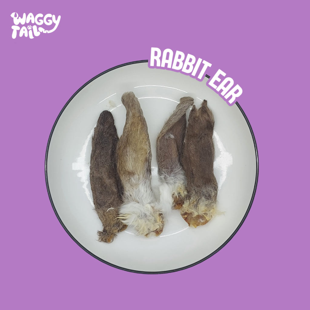 Waggytail rabbit ear kuping kelinci snack cemilan anjing