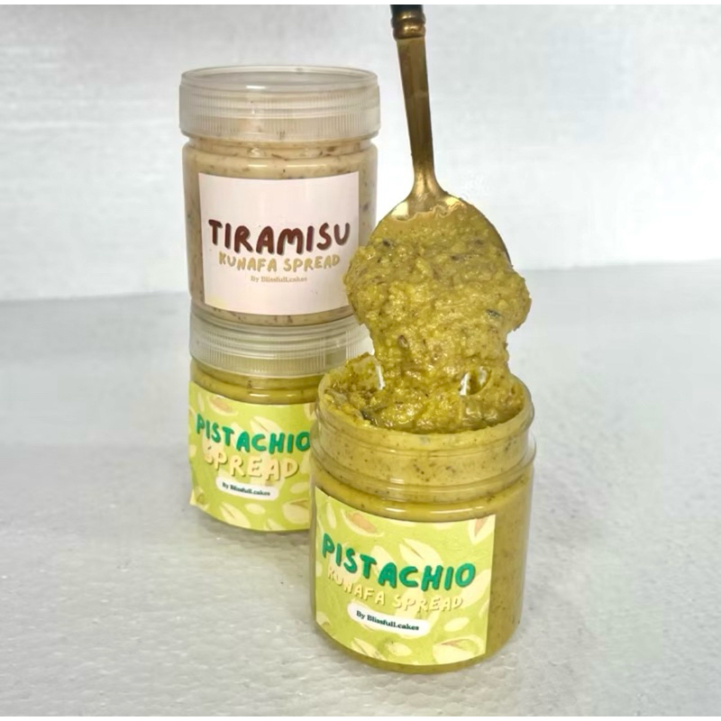 

1KG - Selai Pistachio Kunafa Crunchy / Pistachio Spread / Tiramisu Kunafa Crunchy Spread 1KG
