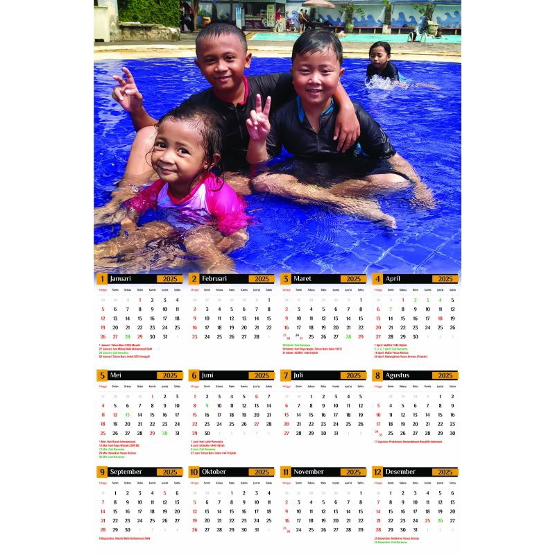 

Kalender Custom bisa request foto dan tulisan