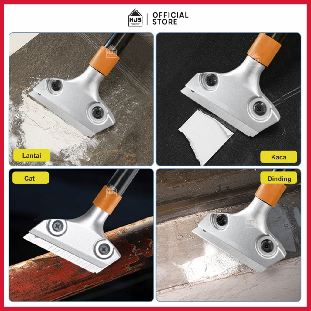 [Hjs] Kape Cat Pisau Dempul Pengerok Cat Panjang / Scraper Kapi Gagang Panjang
