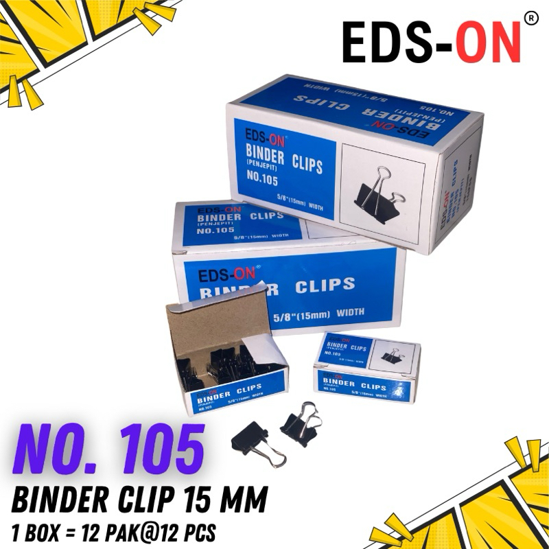 PENJEPIT KERTAS / KLIP KERTAS / BINDER KLIP KECIL EDS-ON