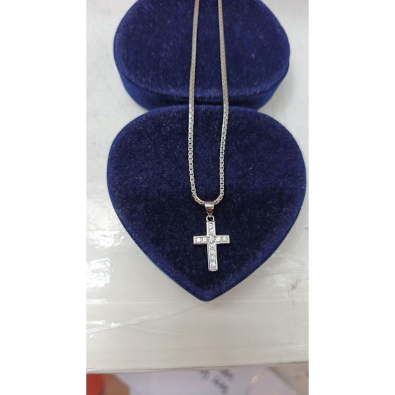 kalung italy santa p. 40cm liontin salib