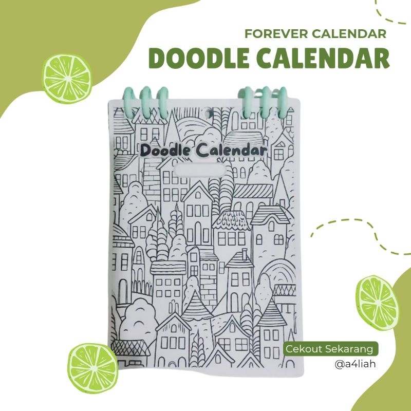 

DOODLE CALENDAR FOREVER CALENDAR KALENDER CUSTOM SENDIRI