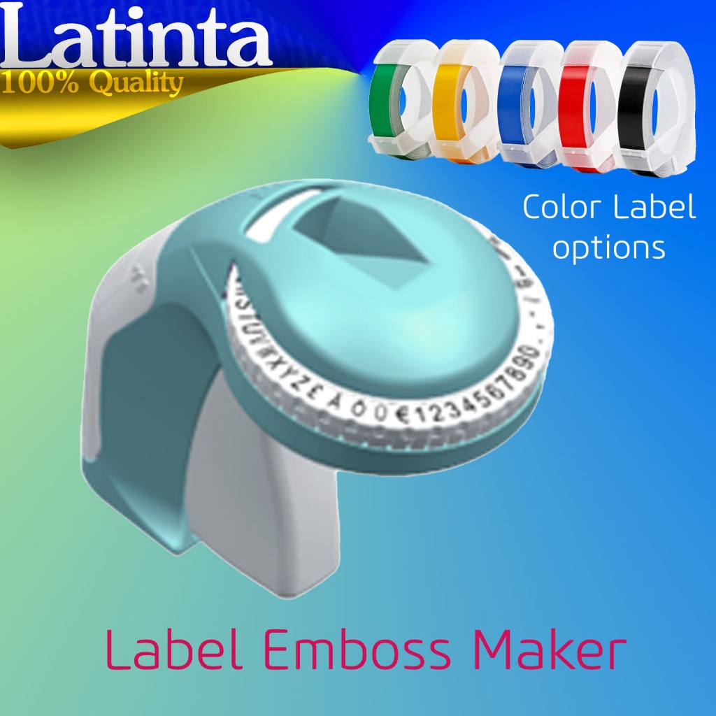

Pencetak Label Dymo / Cidy / Motex Label maker embossing machine - Printer label Mini emboss
