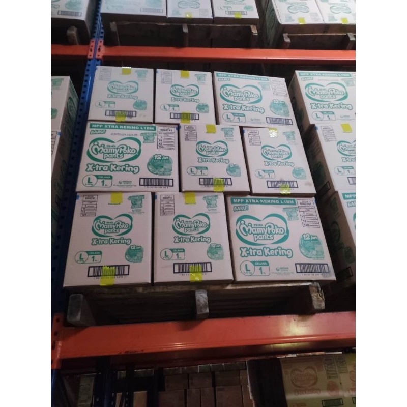 Mamypoko renceng ukuran S, M, L, XL, XXL 1 dus (1 dus / 1 karton / 1 kardus)