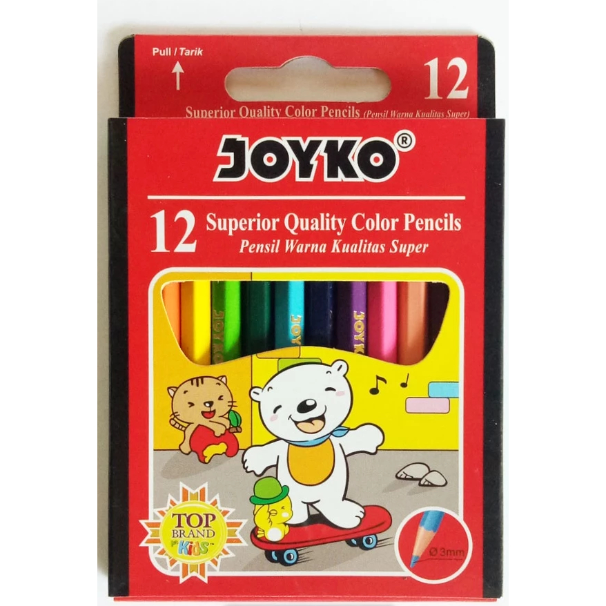 

Pensil Warna Joyko 12 Superior Quality Color Pencils (CP-S12)