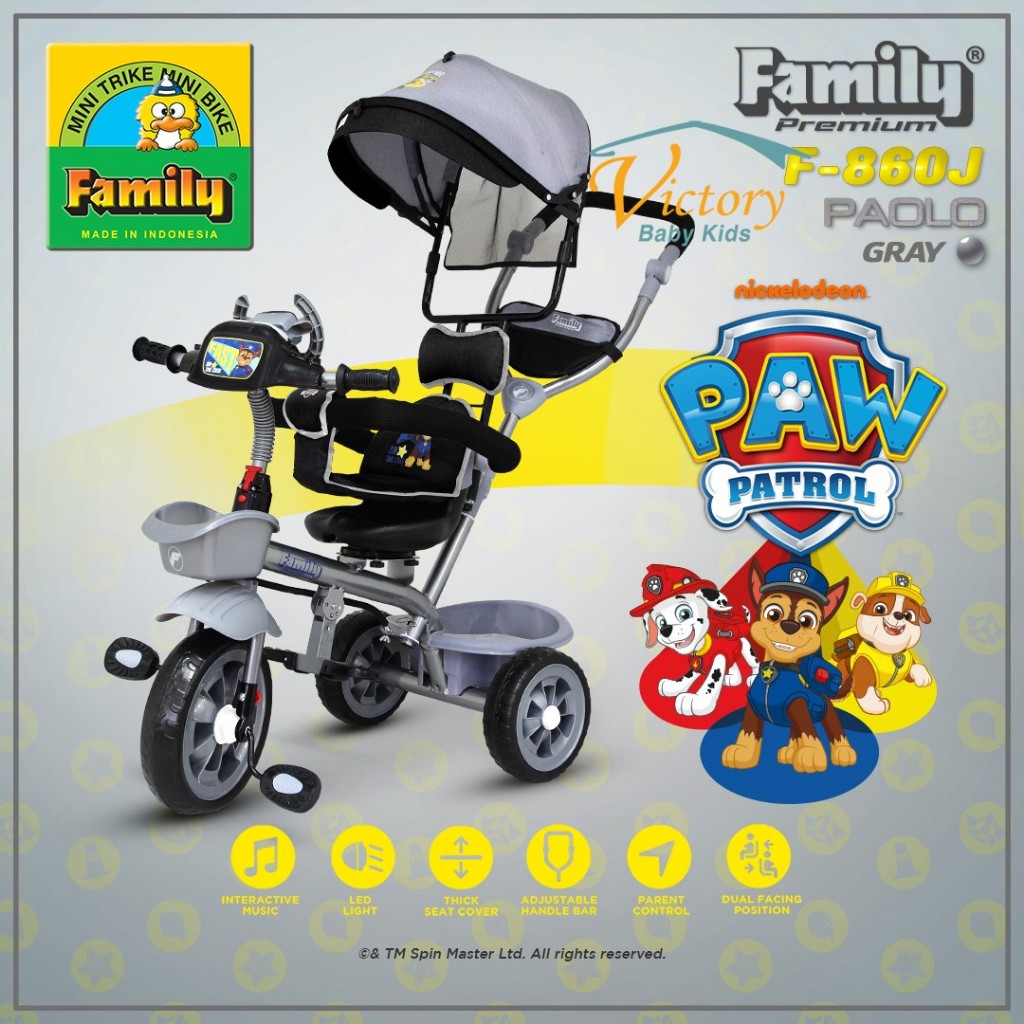 FAMILY F-860J Paolo Tricycle - Sepeda Roda Tiga Anak