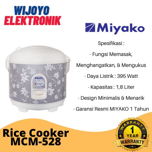 Miyako Rice Cooker MCM 528