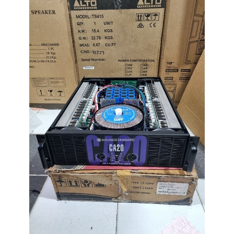 Powet Class H Soundstandard CA20  Pro Body Panjang 4 Kipas Power 2 Channel CA 20