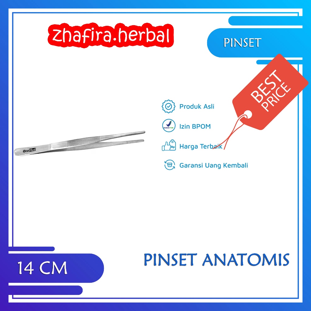 PINSET Medis Anatomis  Stainles Stell 14 CM