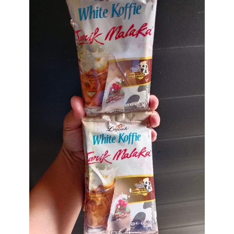 

Luwak White Koffie Tarik Malaka 1 Renceng isi 10 Sachet