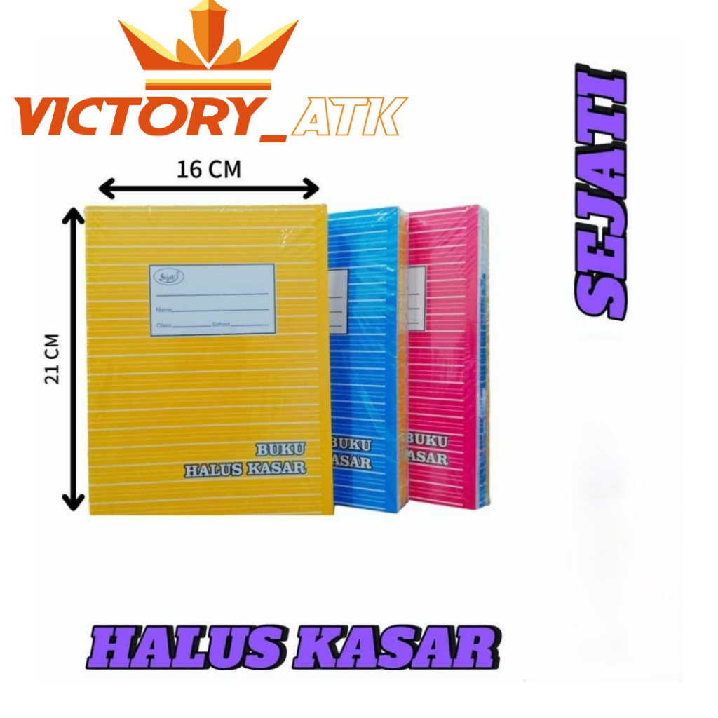 

Buku Tulis Halus Kasar Sejati 30/50 Lembar - 10 Pcs