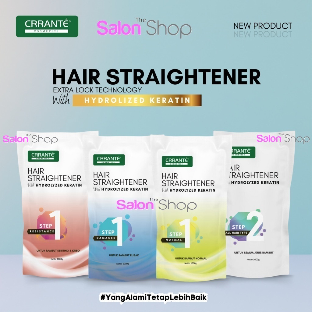 Crrante Keratin Hair Straightener With Hydrolized 1000gr | Rebonding Pelurus Rambut | gdkd01