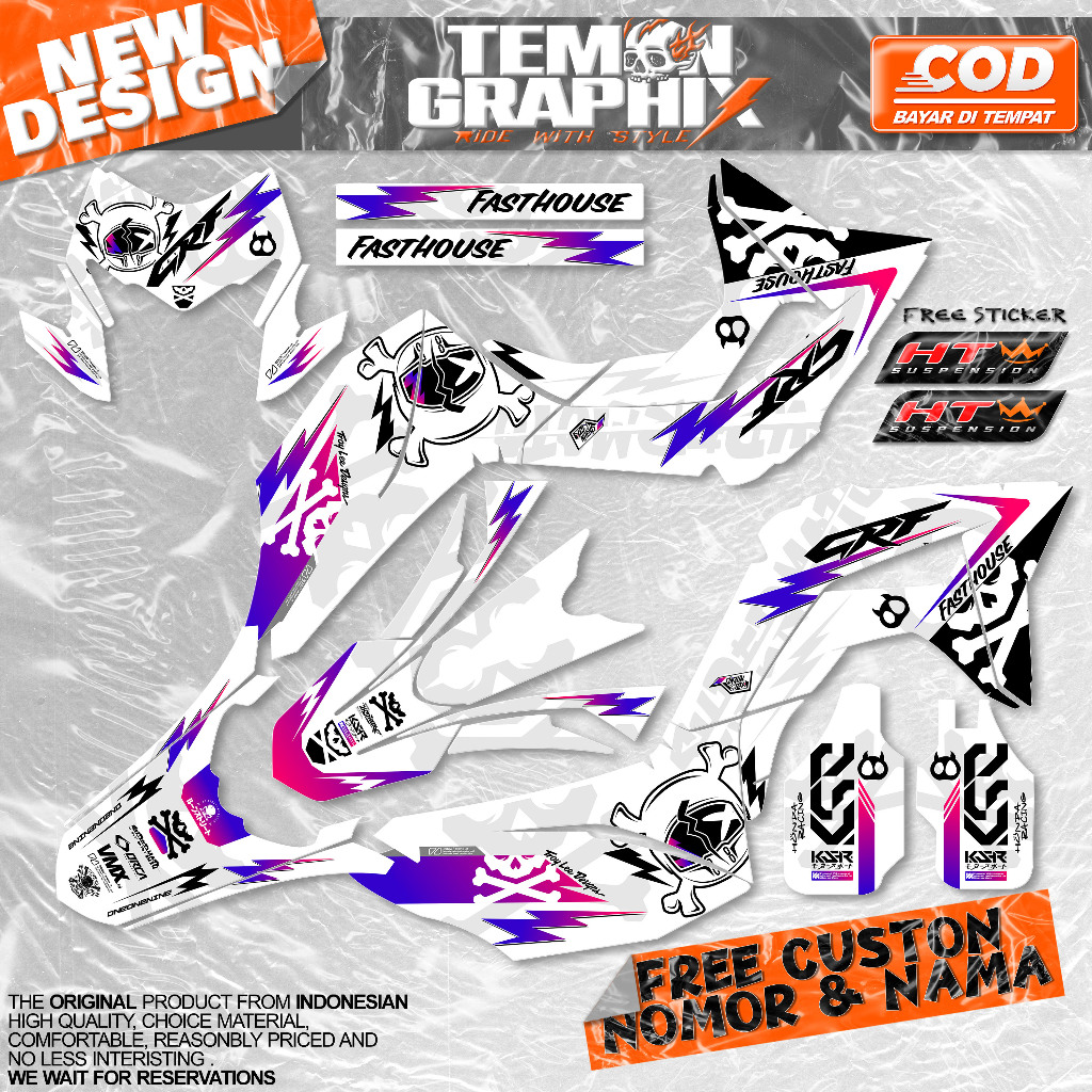 Decal Honda Crf 150 L Supermoto Surex Stiker Crf Hologram Premium Super Glossy Oneonenine Ksr Fyp