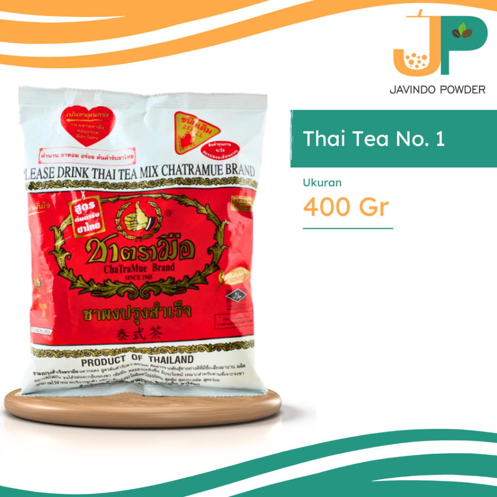 

Number One / Chatramue Brand Thai Tea / Daun Teh Hitam Thailand 400Gr / 400 Gram