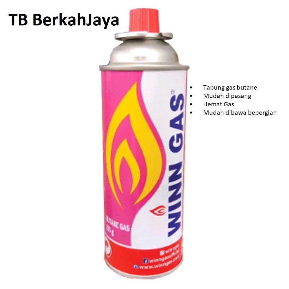 Winn Gas Tabung Gas Portable Kaleng Pink