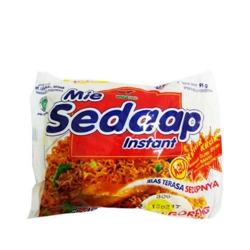 

5pcs mie sedaap instan jelas terasa sedapnya ekstra 20%bawang goreng kriuk 91gr
