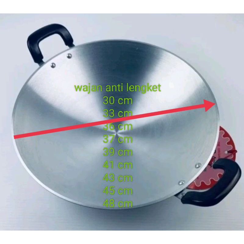 Wajan Taiwan 39 cm anti lengket